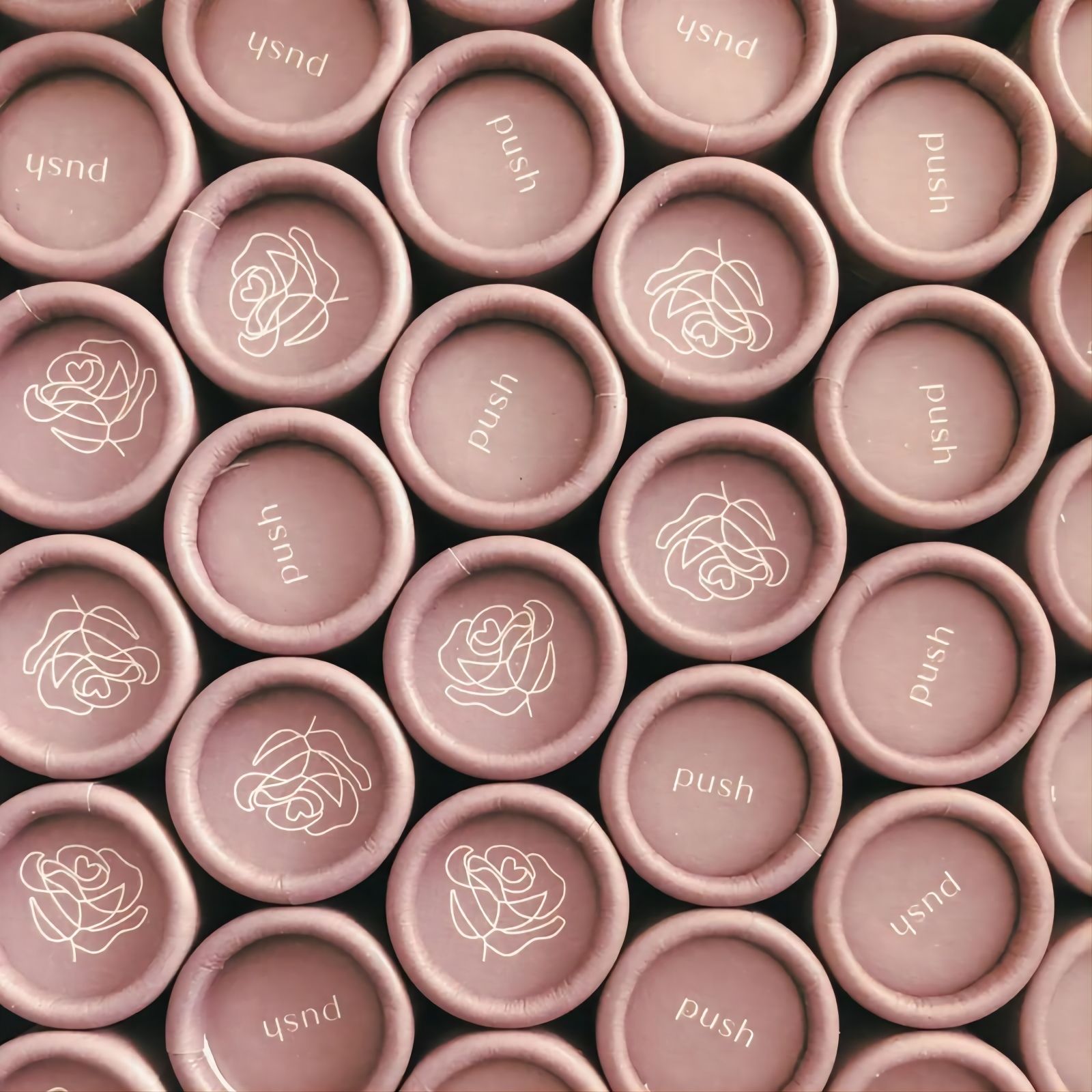 Tubo de protector labial personalizado de papel biodegradable, forma redonda, cilindro de empuje hacia arriba, barra de loción, embalaje de tubos de papel