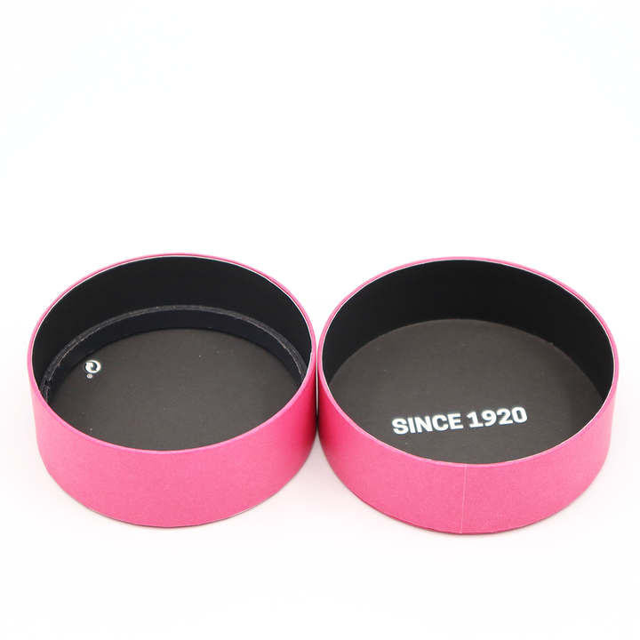 Caja cilíndrica de cartón para joyería de lujo personalizada, caja de tubo redondo empaquetada para reloj, pendientes de piedras preciosas, pulsera, collar, anillo