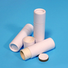 Tubo de papel Kraft con núcleo, tubo de embalaje de papel blanco, brillo de labios biodegradable, tubo de bálsamo labial de papel Push Up