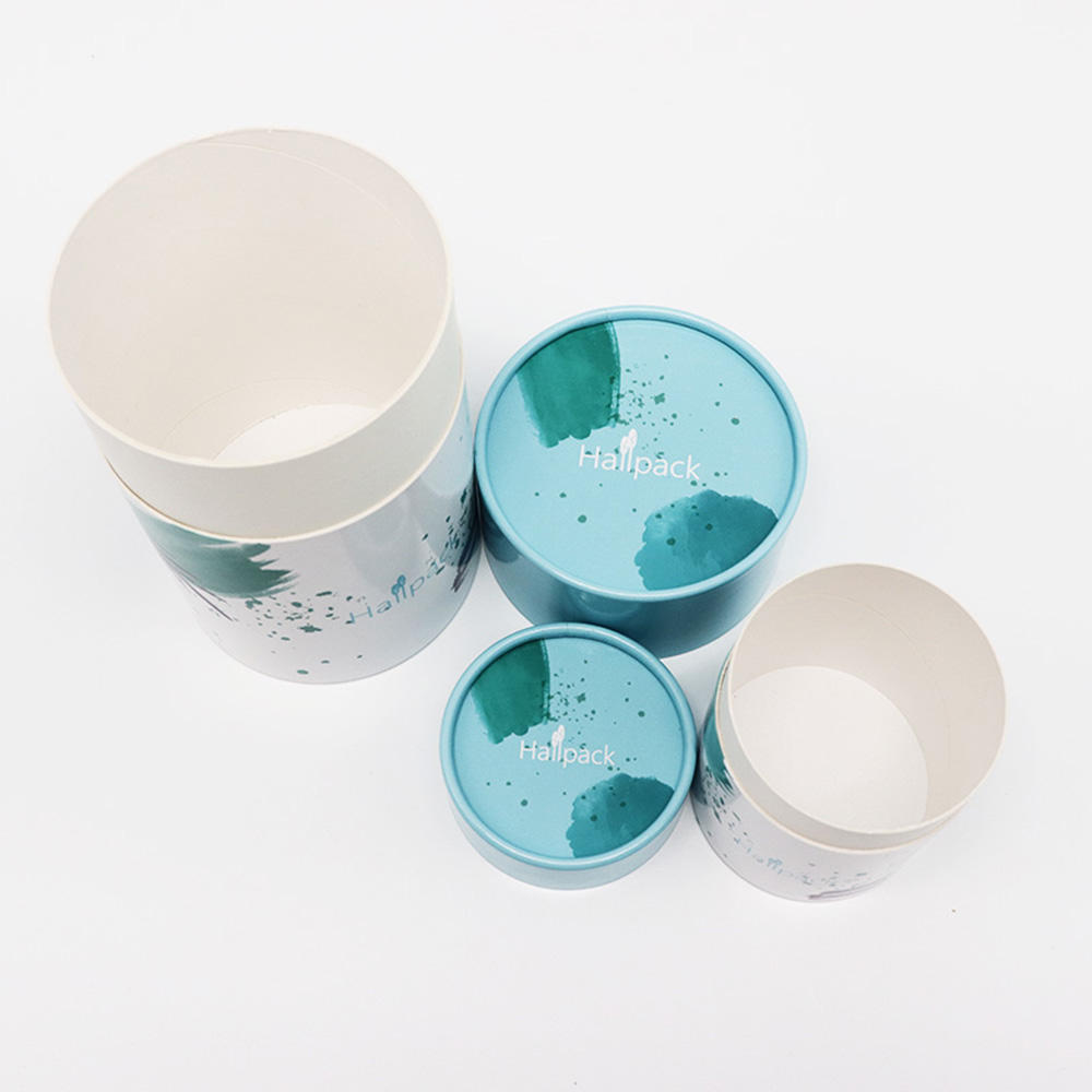 Cilindro biodegradable del café de la categoría alimenticia que empaqueta el tubo redondo personalizado del papel del arte de Eco que empaqueta para el té