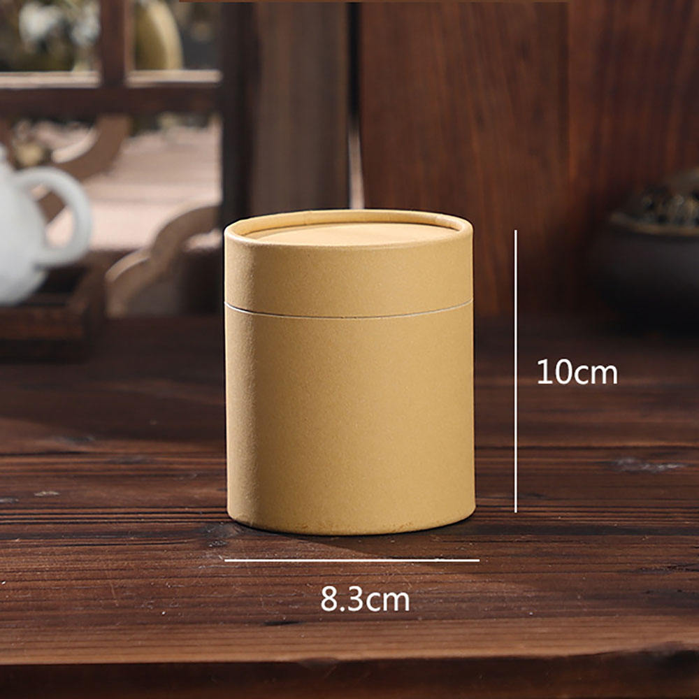 Envasado de cilindro redondo de tubo de papel Kraft personalizado de calidad alimentaria biodegradable para polvo de proteína de té y granos de café