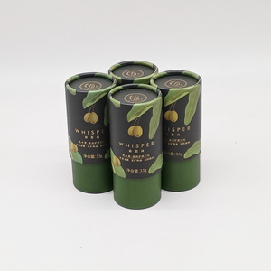 Material reciclado biodegradable, impresión personalizada, cilindro de cartón duro Kraft, tubo de papel EVA Neto, embalaje de aceite esencial