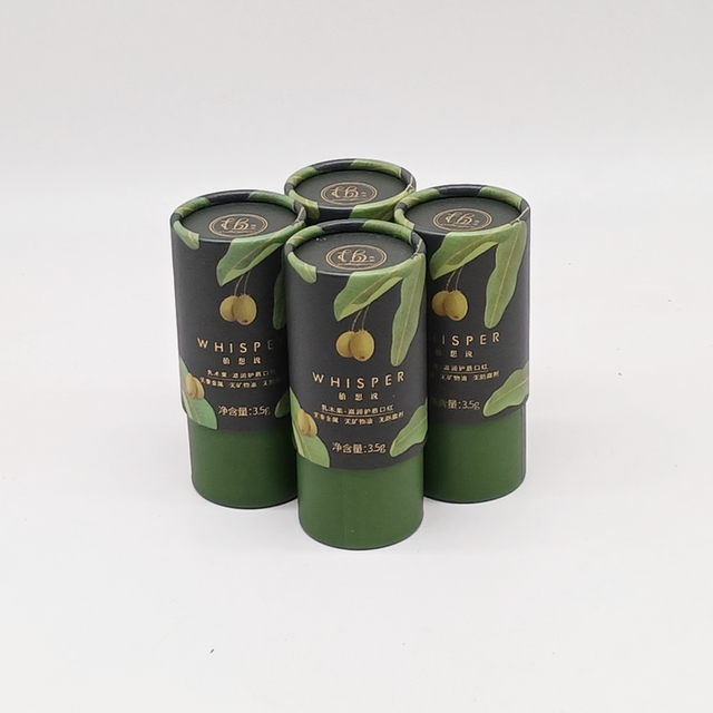 Material reciclado biodegradable, impresión personalizada, cilindro de cartón duro Kraft, tubo de papel EVA Neto, embalaje de aceite esencial