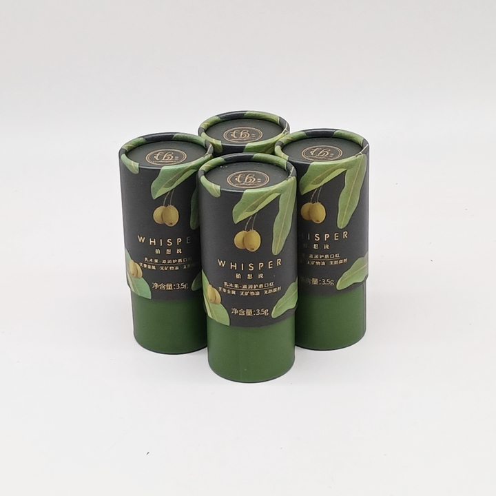 Material reciclado biodegradable, impresión personalizada, cilindro de cartón duro Kraft, tubo de papel EVA Neto, embalaje de aceite esencial
