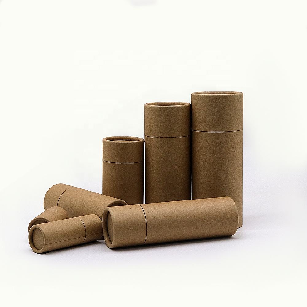Personalizar 10ml 15ml 20ml 30ml 50ml 100ml Cartón Kraft reciclado Blanco Marrón Negro Tubo de papel de embalaje cosmético