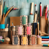Venta al por mayor 100% de material reciclado, tubo de papel, embalaje de tubo de vela con logotipo, caja de vela cilíndrica de papel de impresión personalizada