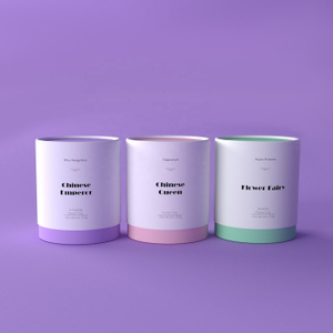 Impresión personalizada, cilindro biodegradable, papel para alimentos, cartón, bolsas de bote de té Premium, embalaje de caja de tubo para paquete de té suelto