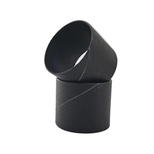 Tubos de correo personalizados con núcleo de papel negro Embalaje ecológico Tubos de papel a medida Soluciones de tubos de envío