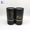 Tubo de papel de caja cilíndrica de cartón para embalaje de ropa personalizada respetuosa con el medio ambiente para camisetas ropa interior calcetines toalla