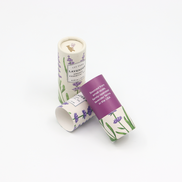 Embalaje cosmético personalizado de alta calidad, caja cilíndrica de cartón, tubo de papel, embalaje para perfume, esmalte de uñas, aceite esencial