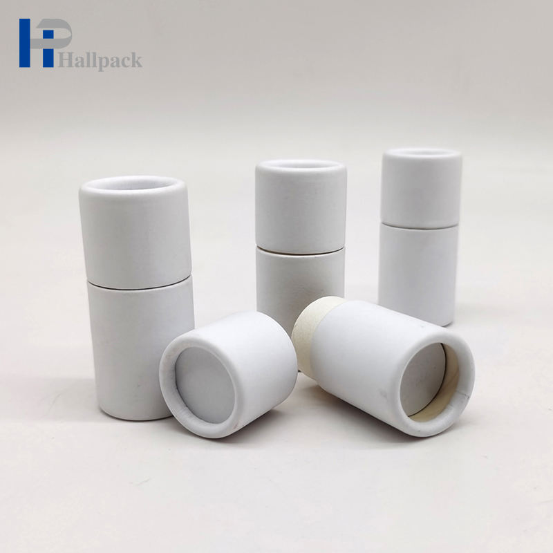 Cilindro de productos puntuales de 1oz, núcleo de embalaje cosmético, tubo de papel extraíble, cartón hecho, papel artesanal Kraft, embalaje de barra de loción
