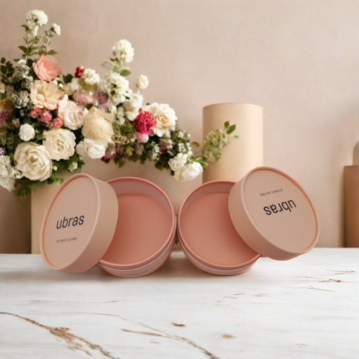 Cajas de tubos de embalaje de camisetas de cartón Kraft reciclado, papel artesanal redondo biodegradable con relieve para almacenamiento