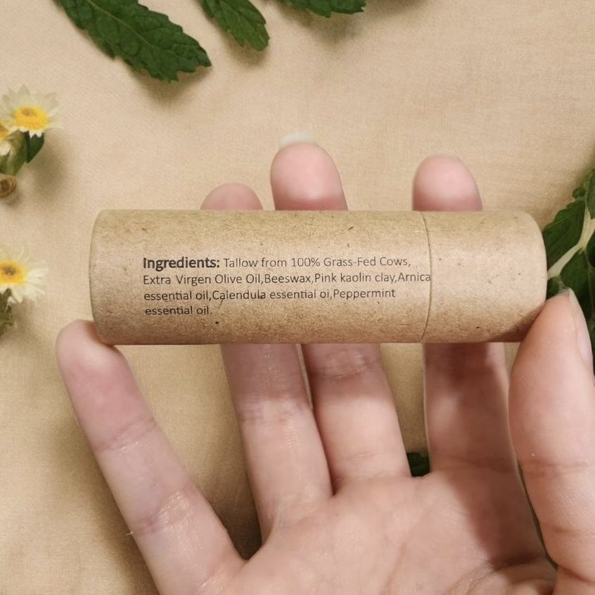 Barras de labios biodegradables Push Up, tubo de papel Kraft, envase de cartón para cosméticos, bálsamo labial, tubos de papel para embalaje