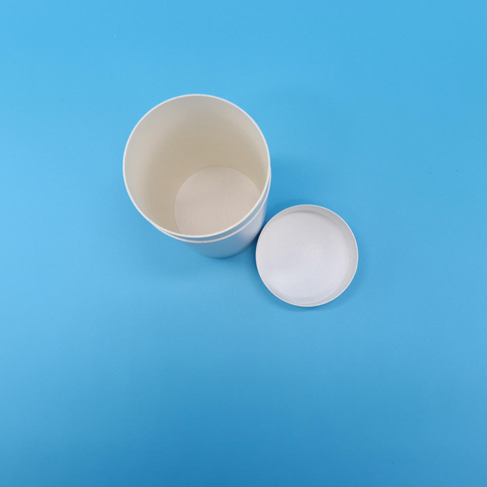 Impresión personalizada Envasado de alimentos Caja cilíndrica de cartón Embalaje Tuerca Café Té Tubo de papel Embalaje Blanco