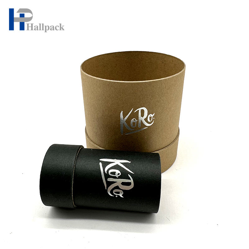 Tablero de papel Kraft mate biodegradable de alta calidad, tubo de papel redondo, toalla, ropa interior, bufanda de seda, embalaje de tubo de papel de regalo