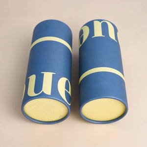Contenedores de almacenamiento de cartón de cilindro redondo impresos personalizados para cilindro redondo de papel de embalaje de té y café