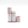 La caja cosmética biodegradable de lujo personalizada del cilindro de la cartulina desaparece la impresión que maneja el empaquetado del tubo de papel