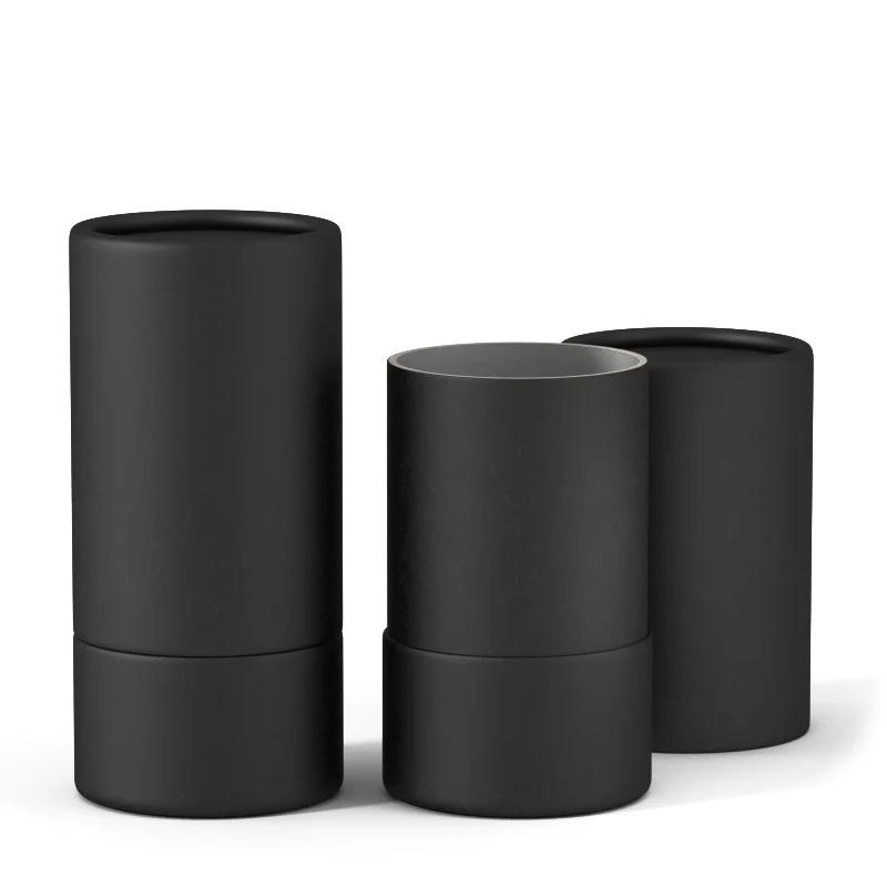 Tubo blanco mate de Kraft de diverso tamaño que empaqueta el tubo del papel del perfume de la vela de los aceites esenciales
