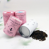 Muestra gratis, bote de té ecológico, tubo de papel artesanal de calidad alimentaria, embalaje de tubo de café y té de papel Kraft personalizado