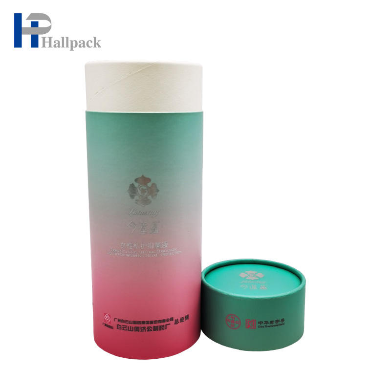 Cilindro de cartón personalizado ecológico, caja de embalaje, jarrón de botella, paraguas de bádminton, papel tapiz, tubo de papel de embalaje