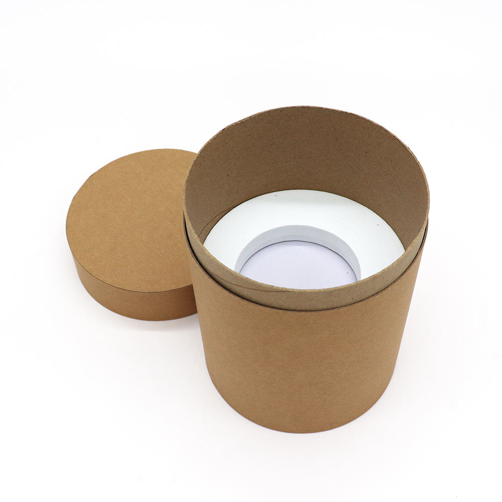 Embalaje de tubo de papel de té y café, tubo redondo de borde plano de cartón biodegradable de tamaño personalizado respetuoso con el medio ambiente