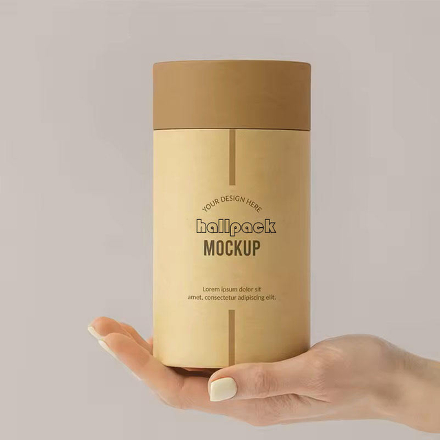 Tubo de papel Kraft personalizado 100% respetuoso con el medio ambiente, embalaje de alimentos, hoja, té, flor, tubo de embalaje