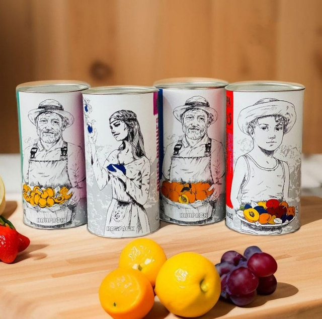 Venta al por mayor de envases cilíndricos de grado alimenticio reciclados personalizados, tubo de papel de hojas sueltas para té, tubo de té cilíndrico con tapa de metal