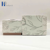 Caja de velas de papel artesanal con tapa plana cuadrada y paquete de regalo de embalaje personalizado