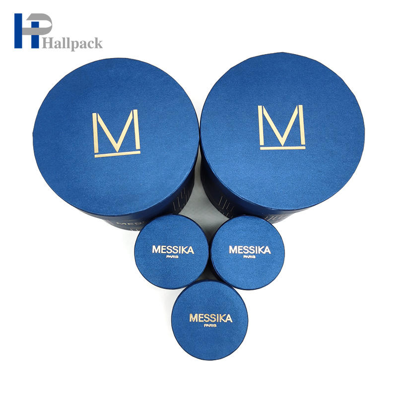 Tubo de papel redondo con tapa de borde plano con núcleo de papel redondo Kraft al por mayor