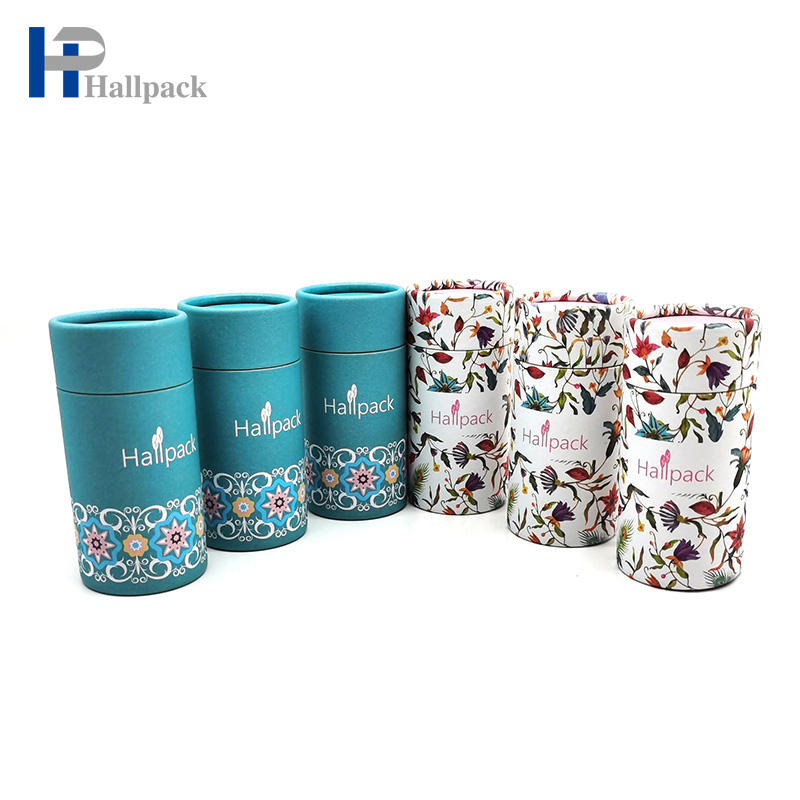 Tubo de cartón de forma redonda con brillo de labios con logotipo personalizado, tubo de embalaje de papel Push Up con papel Deadorant