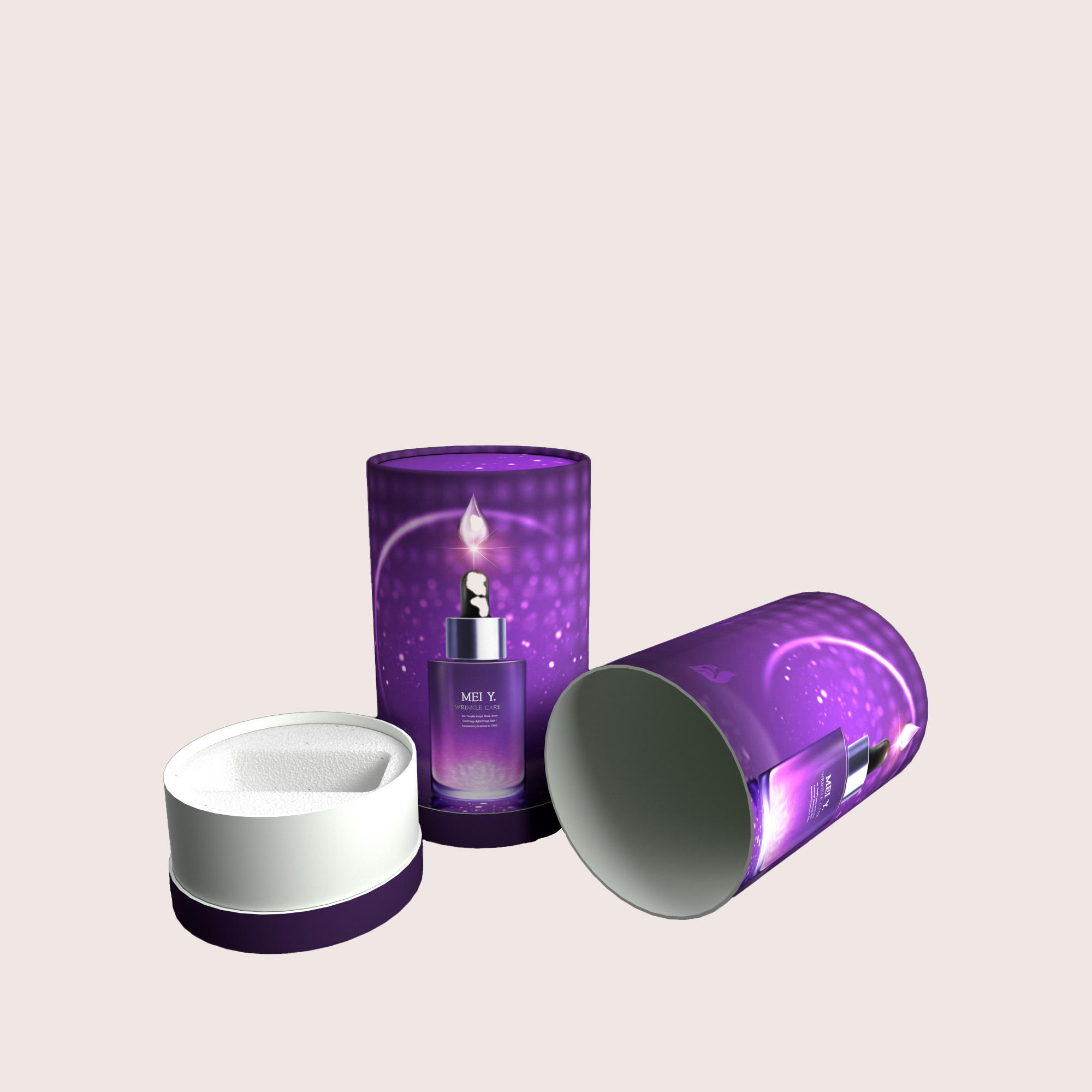 Tubo de caja de papel Kraft ecológico de alta calidad, tubo de embalaje cosmético, envío por correo, tubo de papel para alimentos