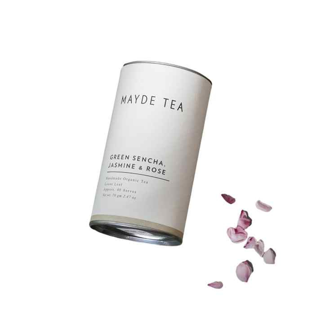 Bote de té de papel de caja de tubo redondo de diseño personalizado de alta calidad