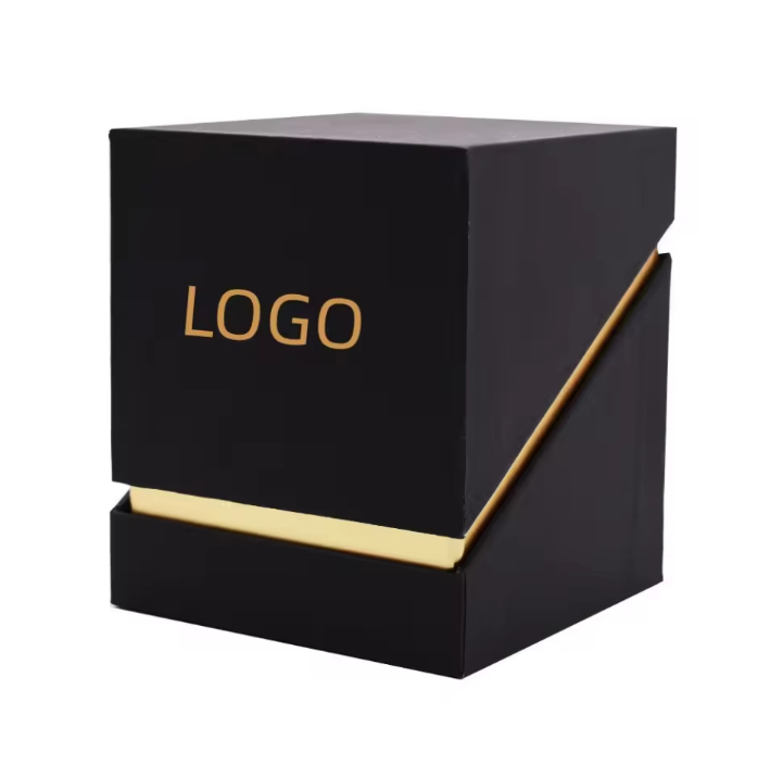 Caja rígida de lujo del pequeño favor del brillo de la caja de papel del regalo del caramelo de la boda con la laminación de Matt de la hoja de oro