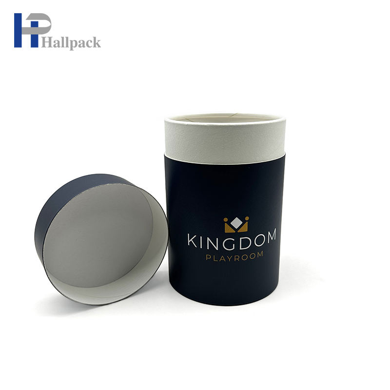 Tubo de papel de embalaje de cilindro de papel de cartón de embalaje redondo de comida personalizada a precio de fábrica