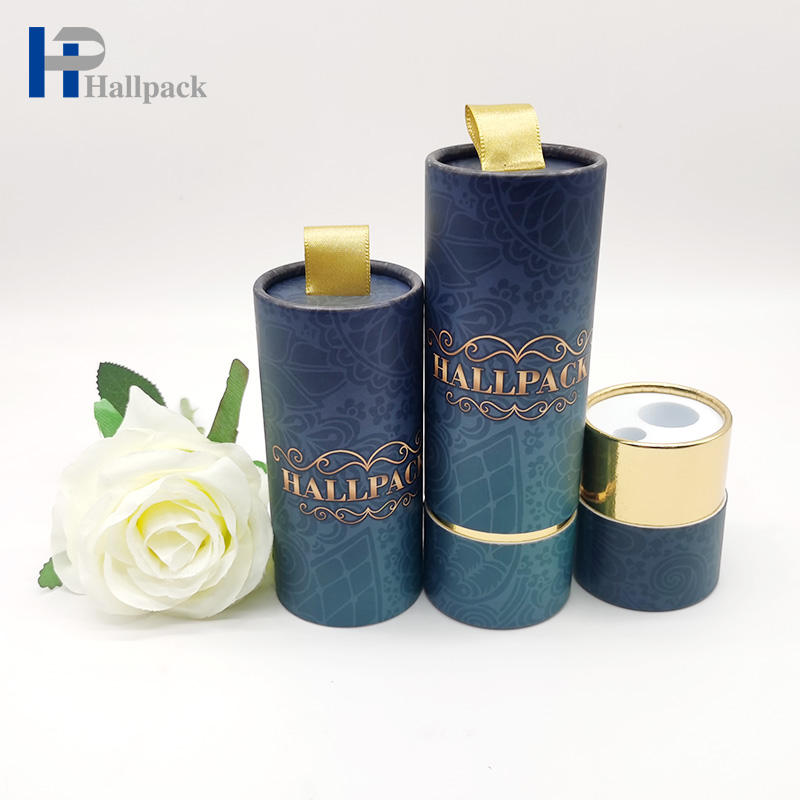 Tubo cosmético a todo color amistoso del papel de la botella de aceite esencial del tubo del papel de impresión de Eco