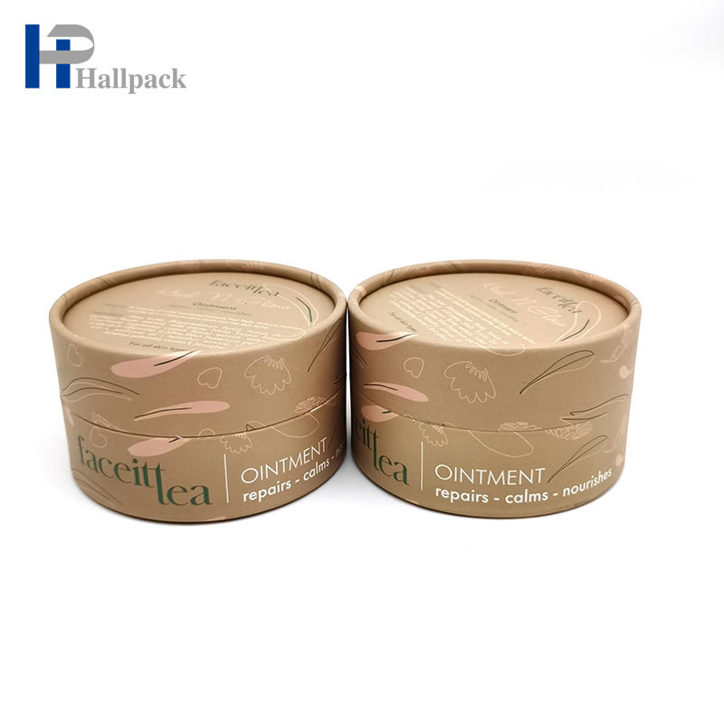 Tubo de papel encerado de embalaje de papel cosmético de regalo de cartón Kraft personalizado ampliamente utilizado