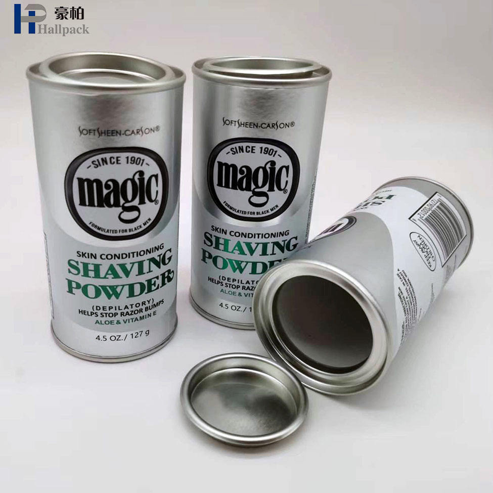 Personalizar la impresión de tubos de papel de forma redonda de cartón artesanal biodegradable con cubierta de hierro