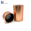 Tubo de papel personalizado de oro rosa de tubo de papel reciclable ecológico de venta caliente