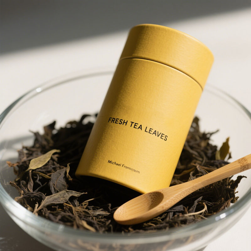 Embalaje de caja biodegradable Papel compuesto de alimentos Embalaje de tubo de grado de alimentos