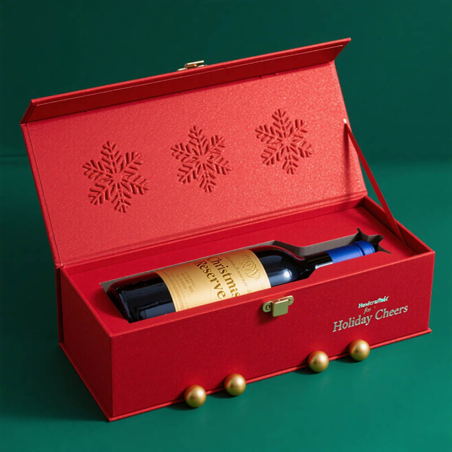 Material reciclable Kraft Regalo de Navidad Vino de boda Botella de perfume Cajas