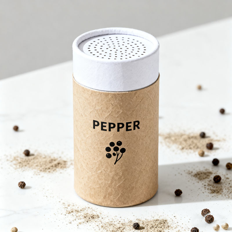 Embalaje de tamizos reciclables para el tubo de tamiz de empaquetado de tubo de papel alimenticio para polvo