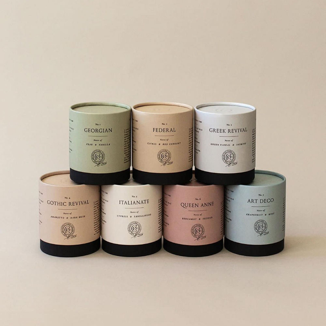 Tubo de embalaje de papel Kraft vacío personalizado, vela de cera de soja hecha a mano, cilindro de tarro de vidrio, caja de tubo redondo de papel de lujo para velas