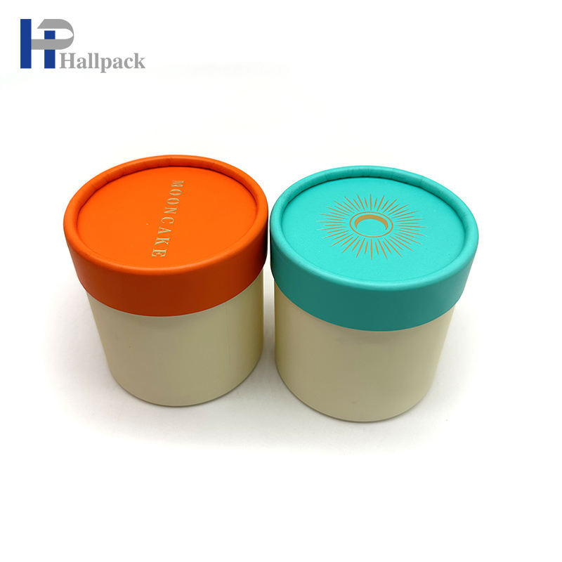 Empaquetado redondo creativo impreso aduana del tubo del papel de Kraft para el acondicionamiento de los alimentos
