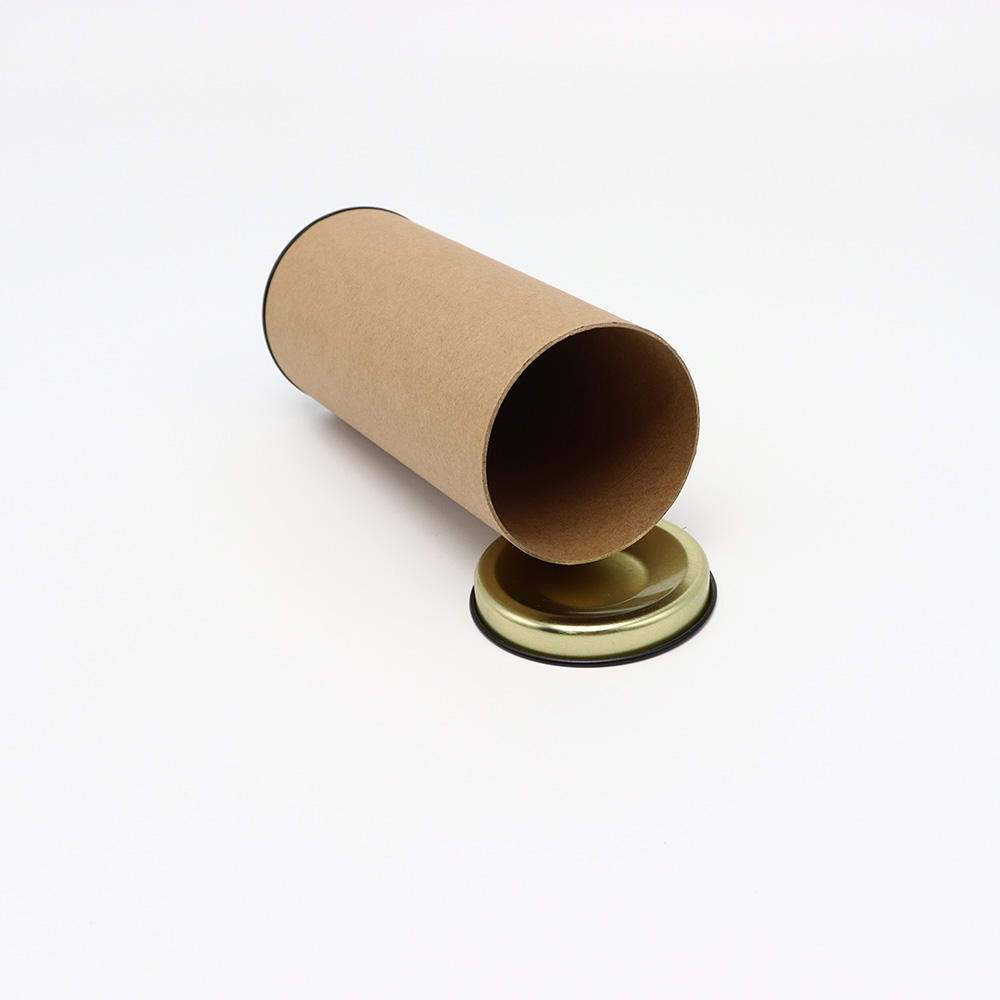 Paquete de caja de tubo redondo empaquetado en cartón modificado para requisitos particulares amistoso de la categoría alimenticia del diseño de Eco para el té del café
