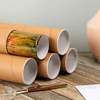 Tubo amistoso de encargo del papel de la caja del cilindro de la cartulina de Eco que empaqueta para el cartel del papel pintado del mapa