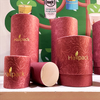 Caja cilíndrica de papel artesanal biodegradable Hallpack personalizada para aceites perfumados, velas y aceites esenciales, embalaje de tubos de papel