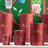 Caja cilíndrica de papel artesanal biodegradable Hallpack personalizada para aceites perfumados, velas y aceites esenciales, embalaje de tubos de papel