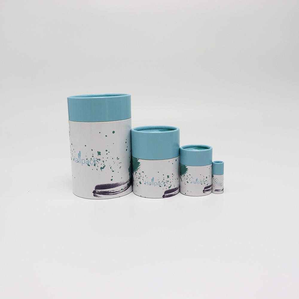 Cilindro biodegradable del café de la categoría alimenticia que empaqueta el tubo redondo personalizado del papel del arte de Eco que empaqueta para el té