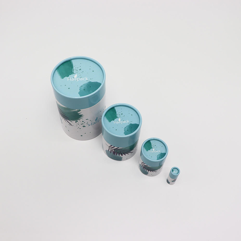 Cilindro biodegradable del café de la categoría alimenticia que empaqueta el tubo redondo personalizado del papel del arte de Eco que empaqueta para el té