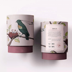 Cilindro biodegradable personalizado, embalaje de tubo de cartón de papel para alimentos, recipiente de té Premium, embalaje de caja de tubo para paquete de té suelto